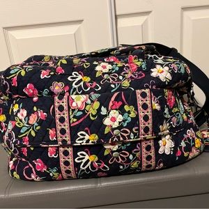 Large weekender bag w/ brand new matching Name tag for travel